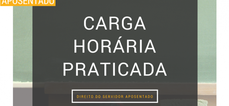CARGA HORÁRIA PRATICADA